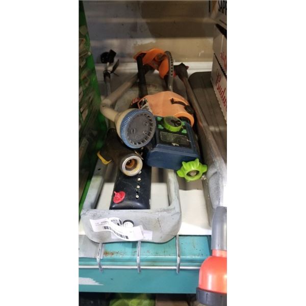 SPRINKLER SUPPLIES INCLUDING SPRINKLER HOSE, NOSSEL AND SPRINKLER HEAD