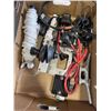 Image 4 : TRAY OF BATTERY SWITCHES, ELECTRICAL GEAR, TRIM TAB, TOW ROPE  ETC