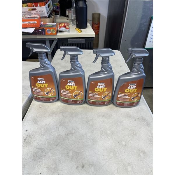 4 BOTTLES WILSON ANT OUT ANT KILLER