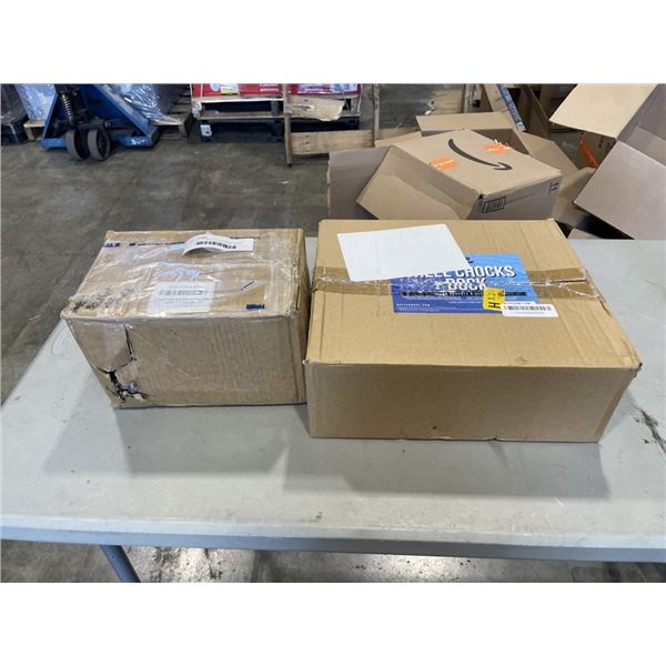 NEW SET OF WHEEL CHOCKS AND WHEEL DOCK, AND NEW SET OF REPLACEMENT TRAILER JACK WHEELS