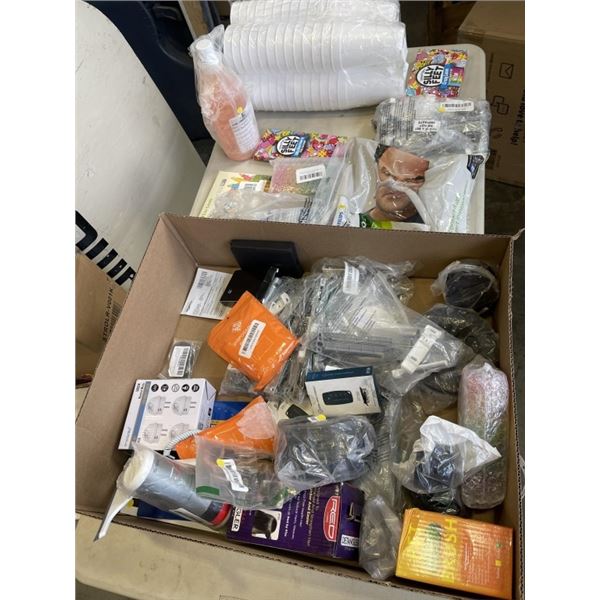 BOX OF AMAZON OVER STOCK ITEMS