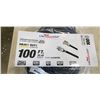 Image 2 : AS NEW LIFESUPPLY 100FT BLACK  INDOOR OUTDOOR 3 WIRE GROUNDED AND LIGHTED EXTENSION CORD, 14AWG