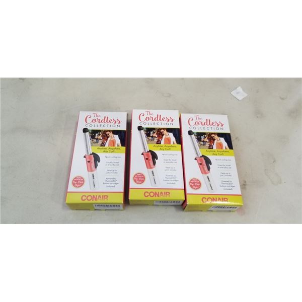 3 CONAIR 5/8 INCH CURLING IRON