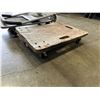 Image 3 : 2 FOUR WHEEL DOLLIES. 1 WOODEN, 1 METAL