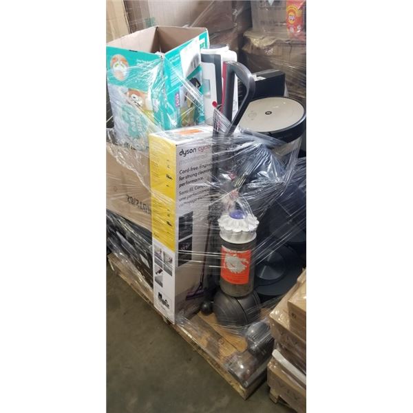 PALLET OF STORE RETURN DEFECTIVE ITEMS INCLUDING SEVERAL IROBOT VACUUMS