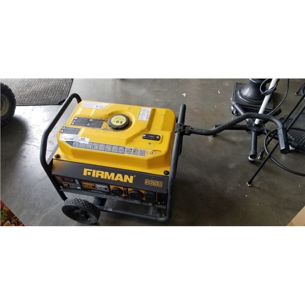 FIRMAN 3650 GENERATOR - NOT RUNNING