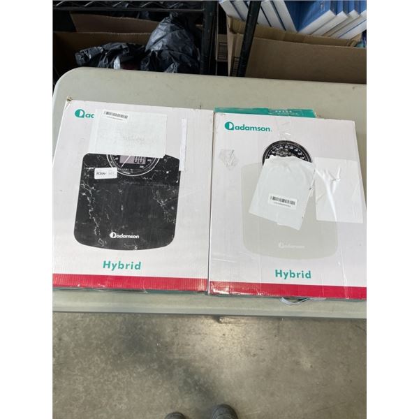 2 ADAMSON HYBRID DIGITAL FLOOR SCALES