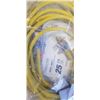 Image 2 : AS NEW LIFESUPPLY 25FT YELLOW  INDOOR OUTDOOR 3 WIRE GROUNDED AND LIGHTED EXTENSION CORD, 14AWG