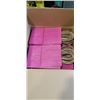 Image 2 : 2 CASES KRAFT PAPER BAGS. 100 PCS/CS. 1 CASE IS PINK, 1 CASE IS RED