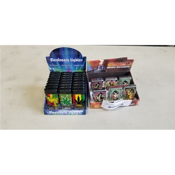 NEW ELECTRONIC LIGHTERS, AND 6 NEW OIL LIGHTERS