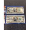 Image 4 : 2 AUTHENTIC COMMEMORATIVE BANK NOTES, GRAND CANYON NATIONAL PARK US COLOURIZED $2 BANK NOTES