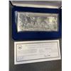 Image 3 : 2 - $20 SEPTEMBER 11TH SILVER LEAF COIN-CERTIFICATE IN CASE W/ COA - COATED WITH .999 PURE SILVER LE