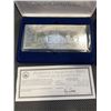 Image 3 : 2 - $20 SEPTEMBER 11TH SILVER LEAF COIN-CERTIFICATE IN CASE W/ COA - COATED WITH .999 PURE SILVER LE