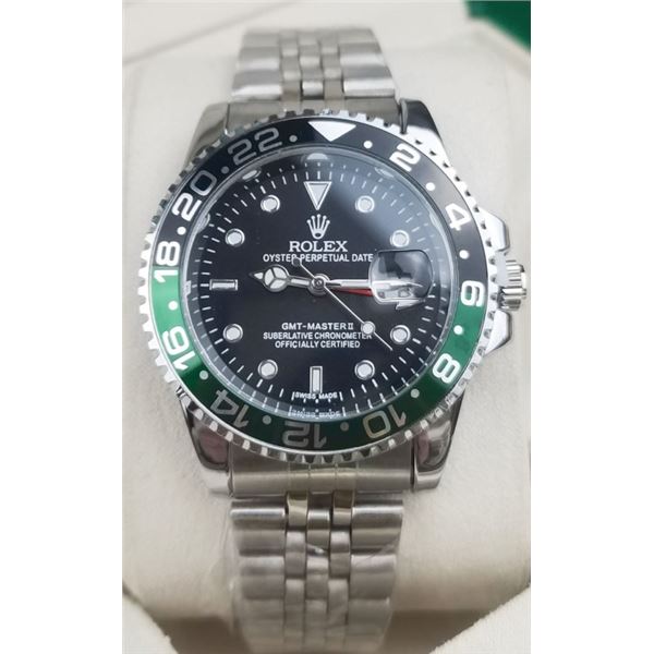 ROLEX GMT-MASTER II WATCH - BLACK/ GREEN, UNAUTHENTIC