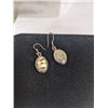 Image 1 : PAIR OF STERLING SILVER W/ ABELONE EARRINGS