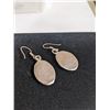 Image 2 : PAIR OF STERLING SILVER W/ ABELONE EARRINGS