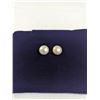 Image 1 : 14K GOLD W/ LARGE PEARLS PAIR OF EARRINGS W/ 10K GOLD BACKS