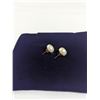 Image 2 : 14K GOLD W/ LARGE PEARLS PAIR OF EARRINGS W/ 10K GOLD BACKS