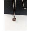 Image 3 : ITALY 925 STERLING SILVER CHAIN, 28" LONG W/ AMBER PENDANT