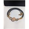 Image 1 : GOLD TONE AND BEADS BRACELET, MARKED MURANO GLASS