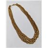Image 2 : VINTAGE GOLD TONE CHAINS CHOKER NECKLACE