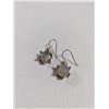 Image 1 : PAIR OF STERLING SILVER W/ MOONSTONES EARRINGS