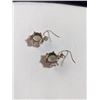 Image 2 : PAIR OF STERLING SILVER W/ MOONSTONES EARRINGS