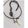 Image 1 : 2 VINTAGE PENDANTS W/ CORD NECKLACES