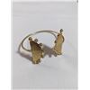 Image 1 : GOLD PLATED OPEN CUFF BANGLE