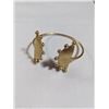 Image 2 : GOLD PLATED OPEN CUFF BANGLE