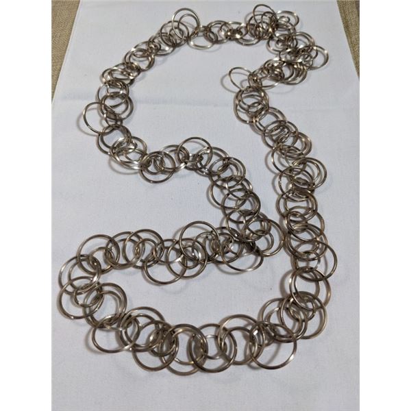 HAND CRAFTED LINKS NECKLACE 34" LENGTH
