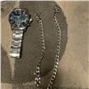 Image 3 : NEW 3PC MEN'S ELEGANT SPORTS STEEL STRAP WATCH, NECKLACE, AND BRACELET SET