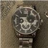 Image 4 : NEW 3PC MEN'S ELEGANT SPORTS STEEL STRAP WATCH, NECKLACE, AND BRACELET SET