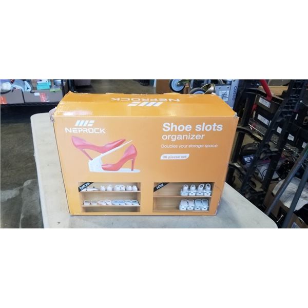NEPROCK ADJUSTABLE HEIGHT SHOE RACK