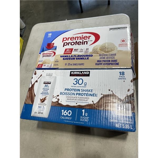 2 CAES OF PROTEIN DRINKS, PREMIER AND KIRKLAND, EXP 2027