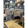 Image 1 : TOSHIBA PORTABLE CD BOOMBOX W/ AM/FM RADIO TUNER - TESTED WORKING, RETAIL $119