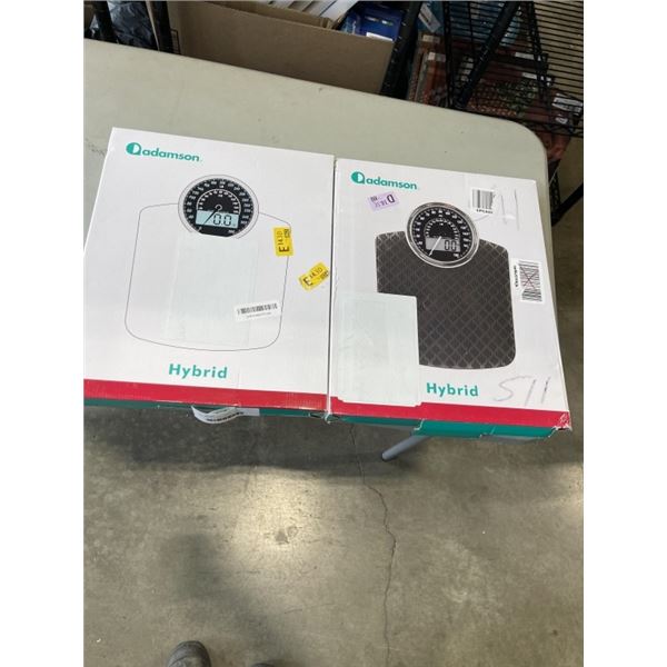 2 ADAMSON HYBRID DIGITAL FLOOR SCALES