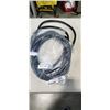 Image 1 : AS NEW LIFESUPPLY 25FT BLACK  INDOOR OUTDOOR 3 WIRE GROUNDED AND LIGHTED EXTENSION CORD, 10AWG
