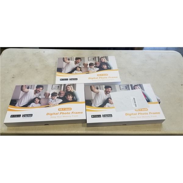 3 10.1 INCH DIGITAL PHOTO FRAMES