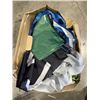 Image 5 : ASSORTED NEW SLIPPERS AND BOX OF ADVERTISING FLAGS