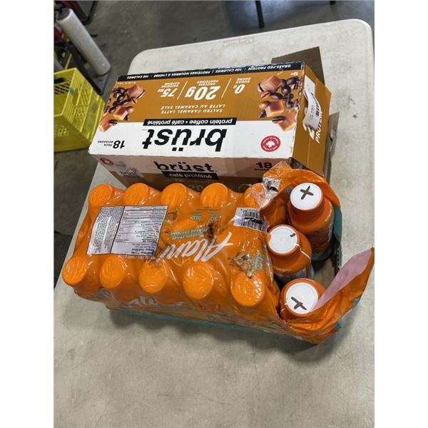 CASE OF BRUST AND CASE OF ALANI NU PROTEIN SHAKES, EXP 2026 DEC