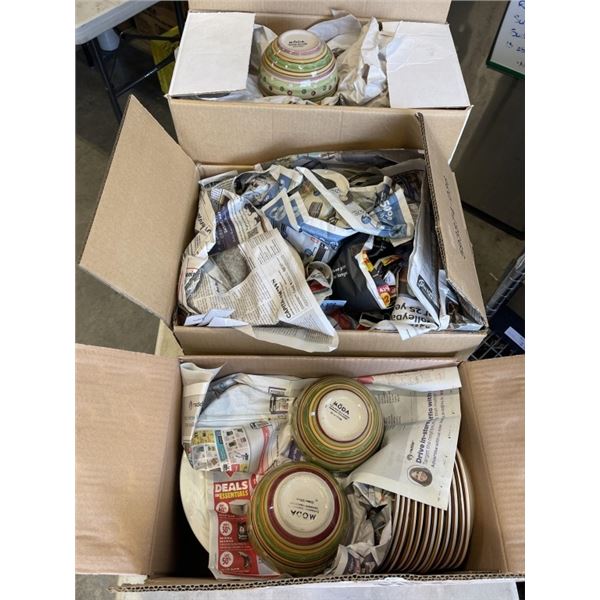 3 BOXES OF DINNER WARE SET