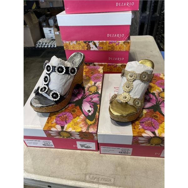 9 PAIRS OF ASSORTED SIZE NEW LADIES SHOES