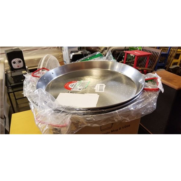 3 LA IDEAL PEALLA PANS 46 CM POLISHED STEEL