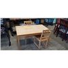 Image 1 : PINE IKEA DINING TABLE WITH 2 CHAIRS
