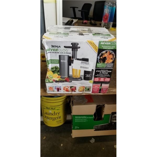 NINJA NEVER CLOG COLD PRESS JUICER - TESTED WORKING, RETAIL $179