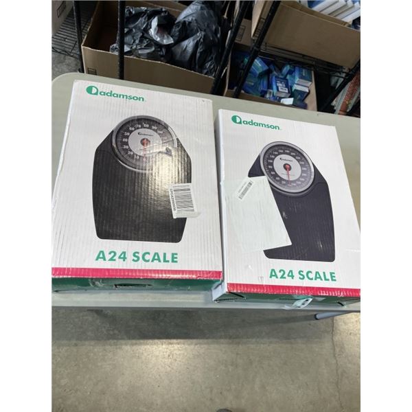 2 ADAMSON A24 FLOOR SCALES