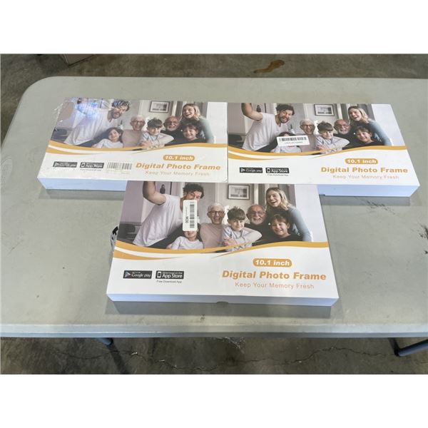 3 10.1 INCH DIGITAL PHOTO FRAMES