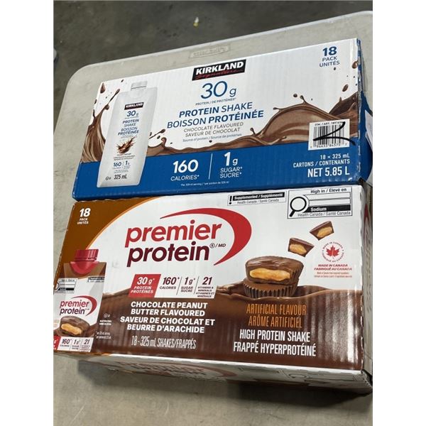2 CAES OF PROTEIN DRINKS, PREMIER AND KIRKLAND, EXP 2027