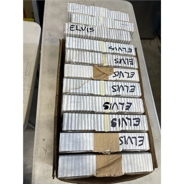 BOX OF VINTAGE ELVIS COLLECTOR PLATES